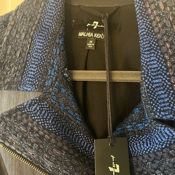 7 For All Mankind / Malhia Kent moto jean jacket. Size Medium. - Picture 4 of 6